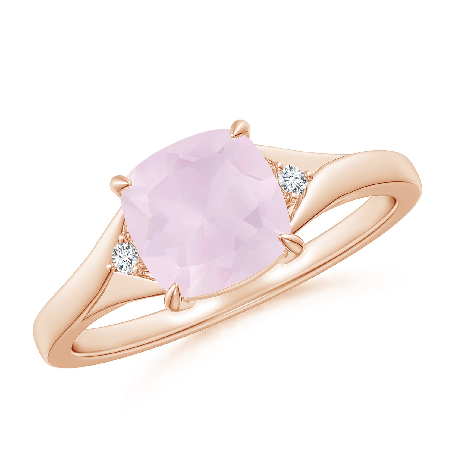 A - Rose Quartz / 1.53 CT / 14 KT Rose Gold