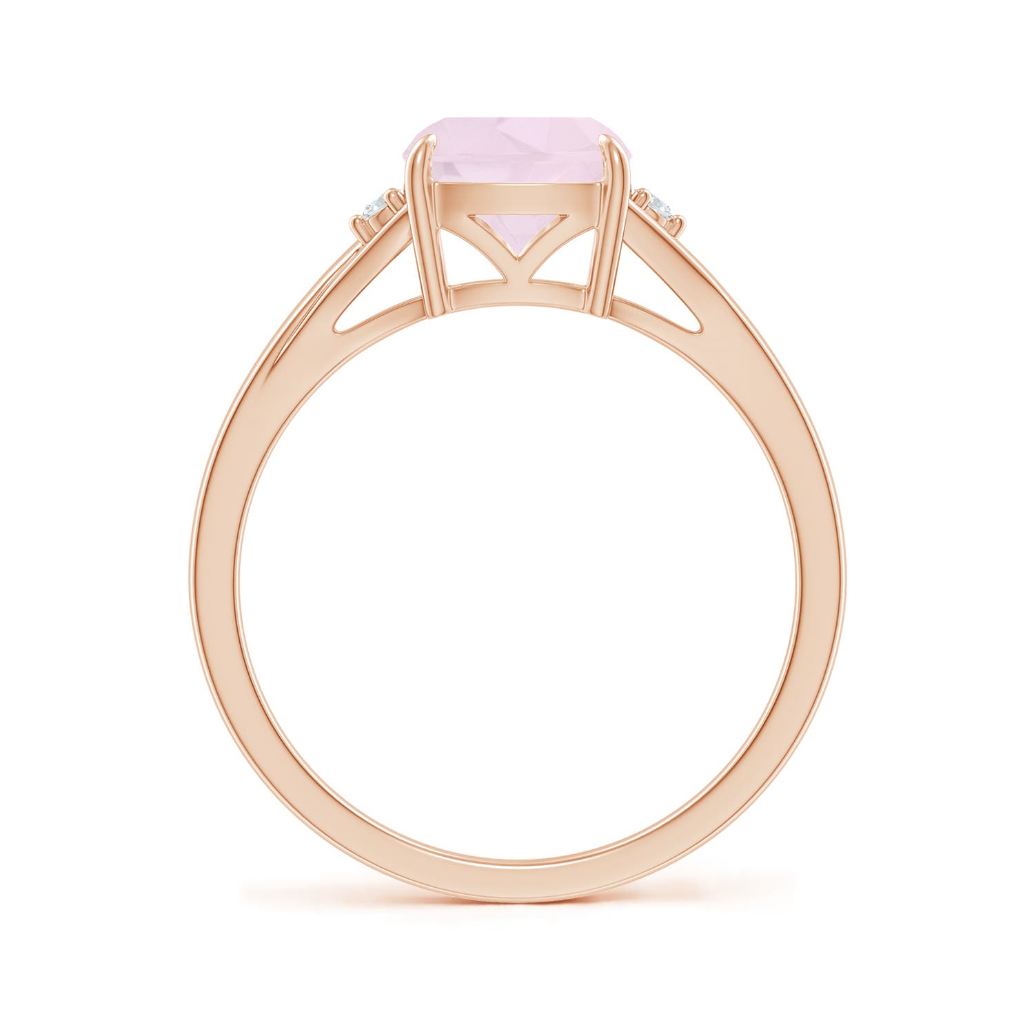 A - Rose Quartz / 1.53 CT / 14 KT Rose Gold