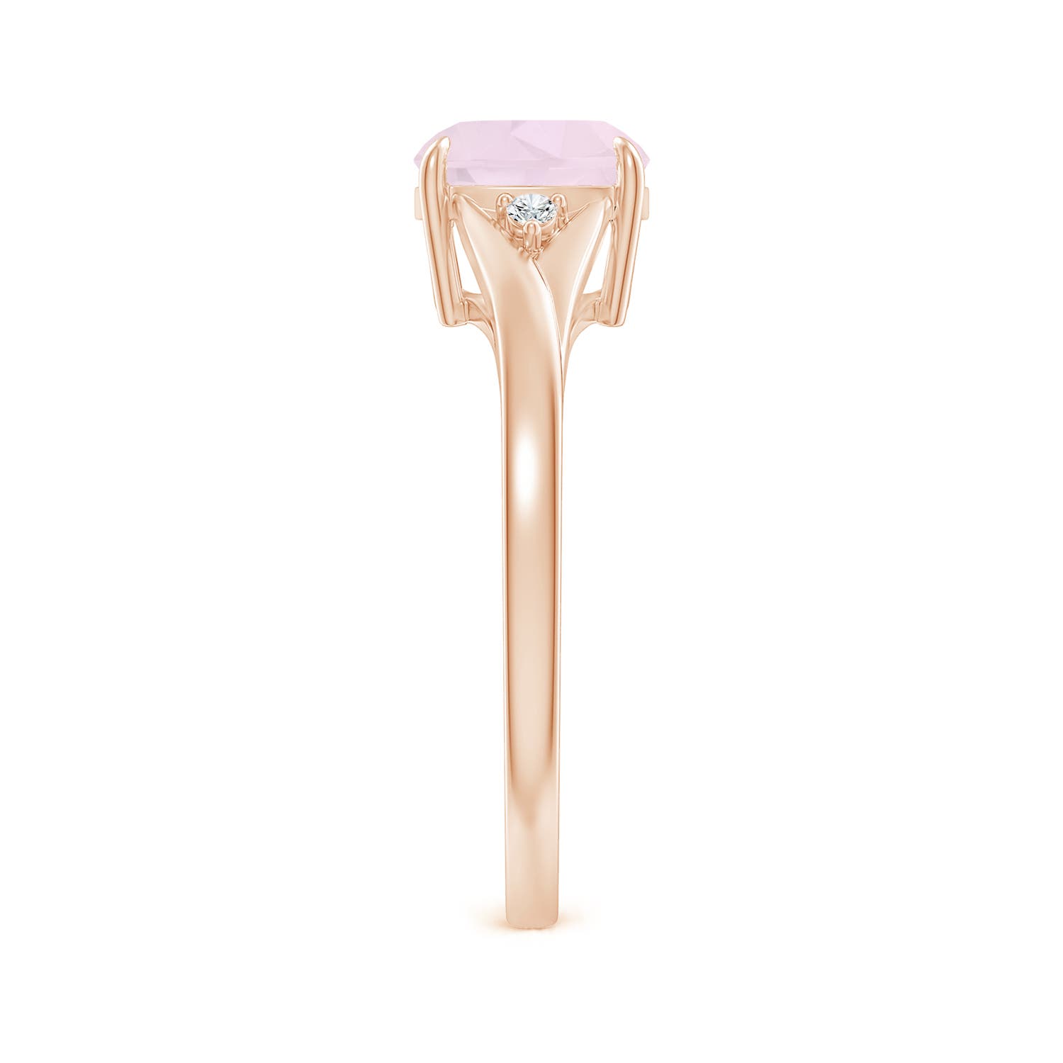 A - Rose Quartz / 1.53 CT / 14 KT Rose Gold