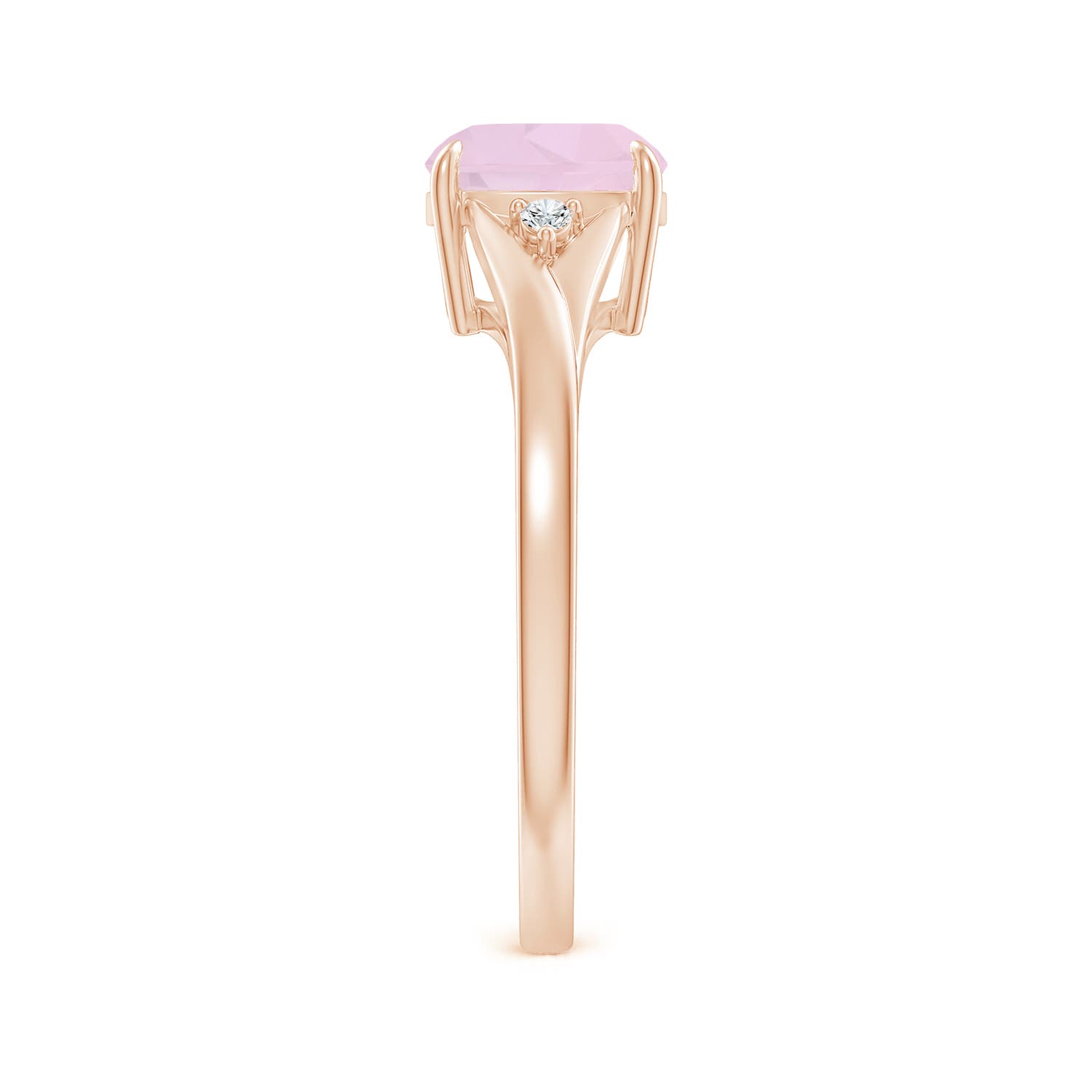 AA - Rose Quartz / 1.53 CT / 14 KT Rose Gold