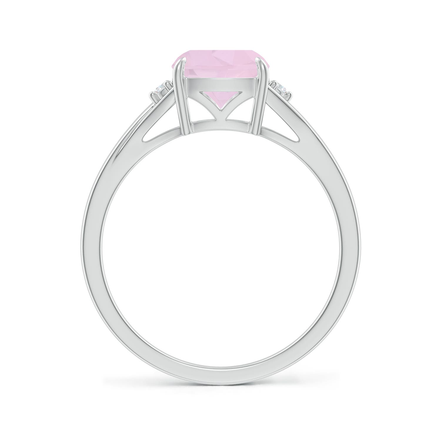 AA - Rose Quartz / 1.53 CT / 14 KT White Gold