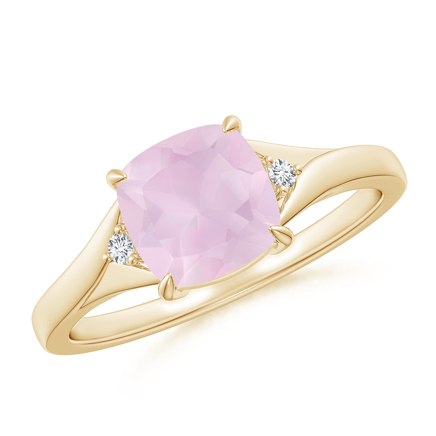 AA - Rose Quartz / 1.53 CT / 14 KT Yellow Gold