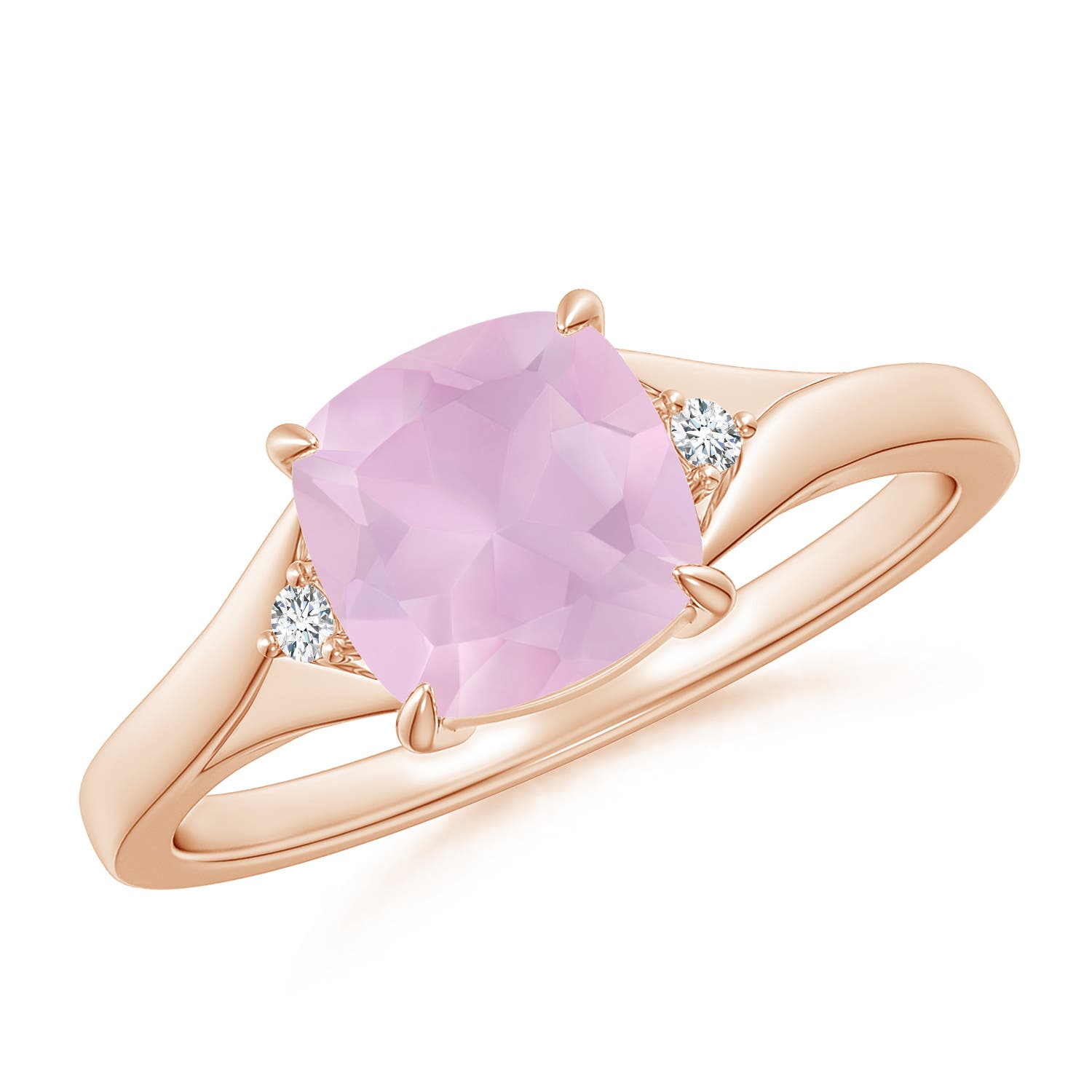 AAA - Rose Quartz / 1.53 CT / 14 KT Rose Gold