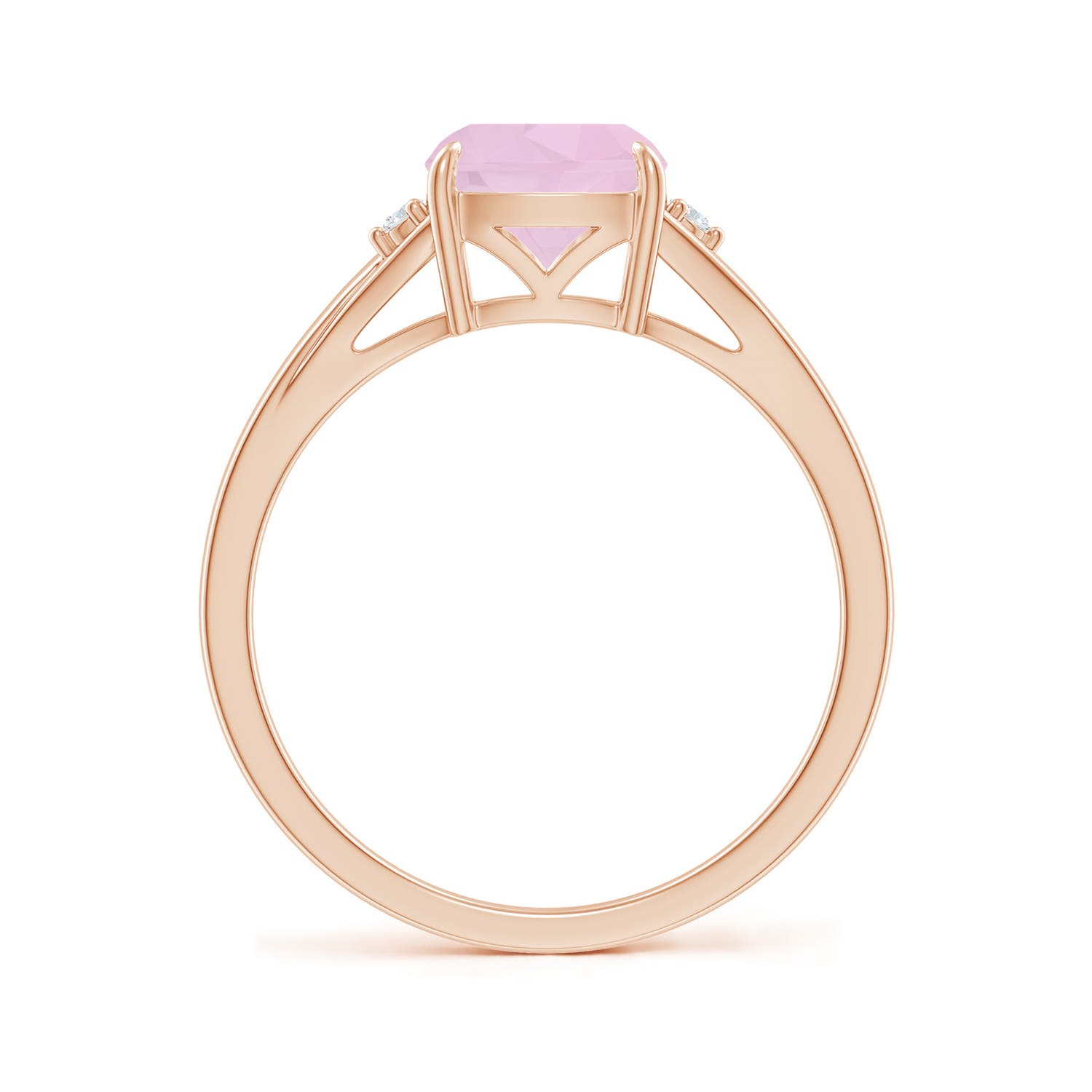 AAA - Rose Quartz / 1.53 CT / 14 KT Rose Gold