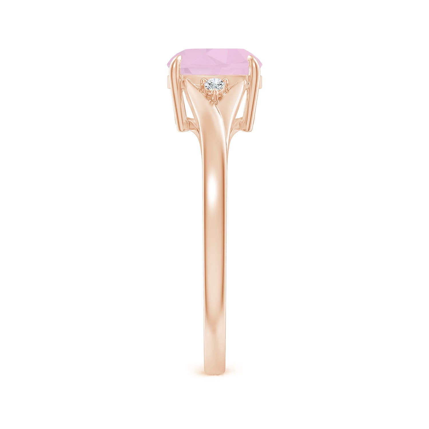 AAA - Rose Quartz / 1.53 CT / 14 KT Rose Gold