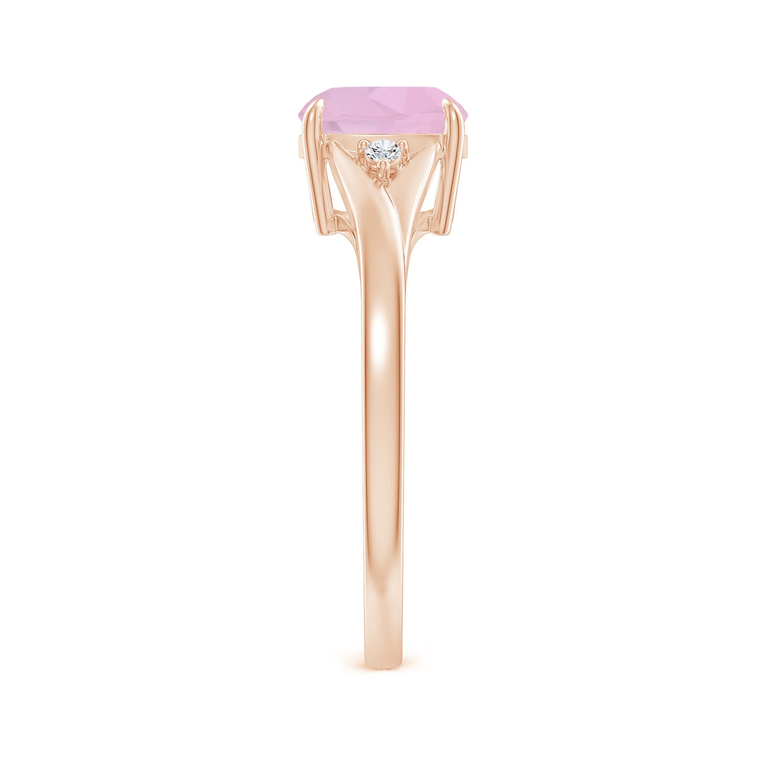 AAAA - Rose Quartz / 1.53 CT / 14 KT Rose Gold