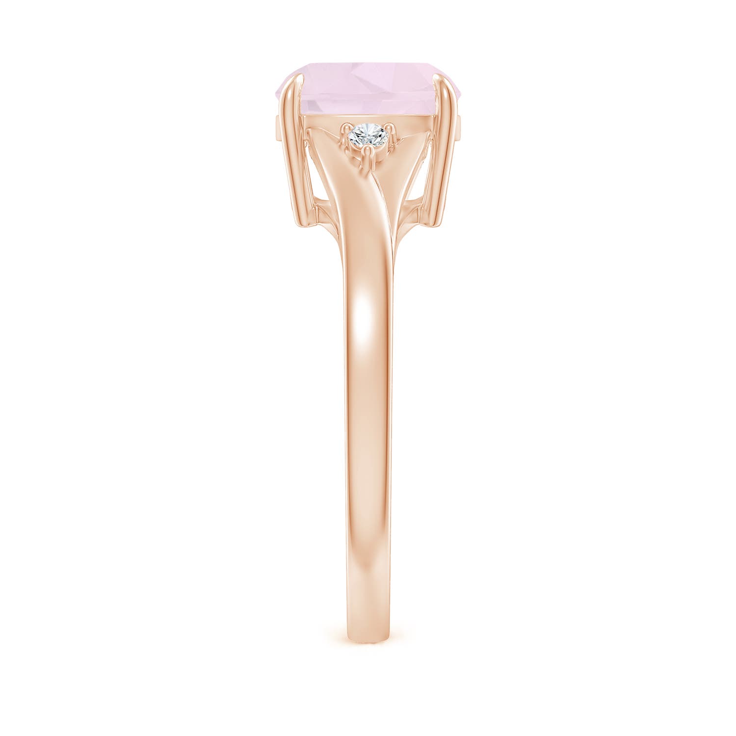 A - Rose Quartz / 1.94 CT / 14 KT Rose Gold