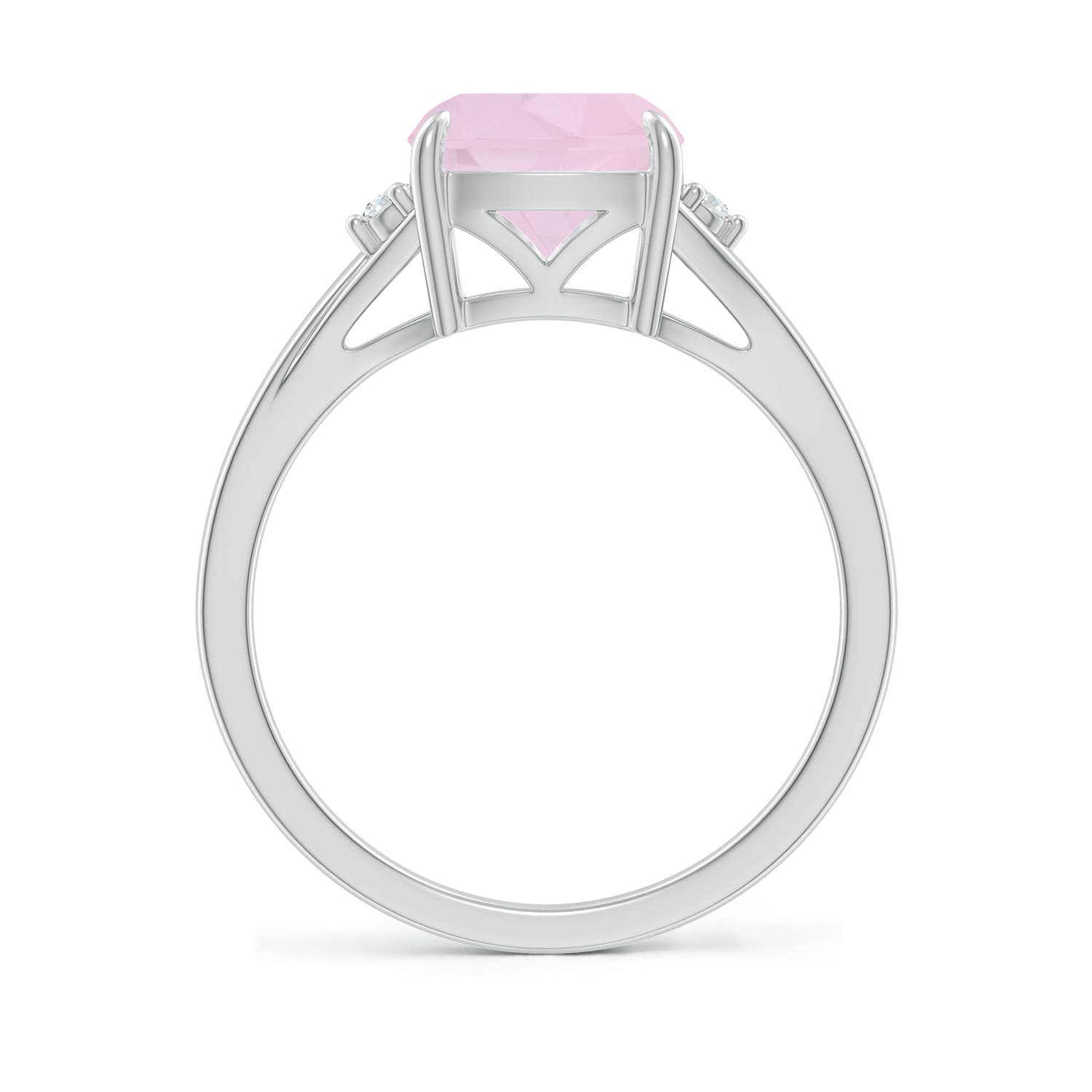 AA - Rose Quartz / 1.94 CT / 14 KT White Gold