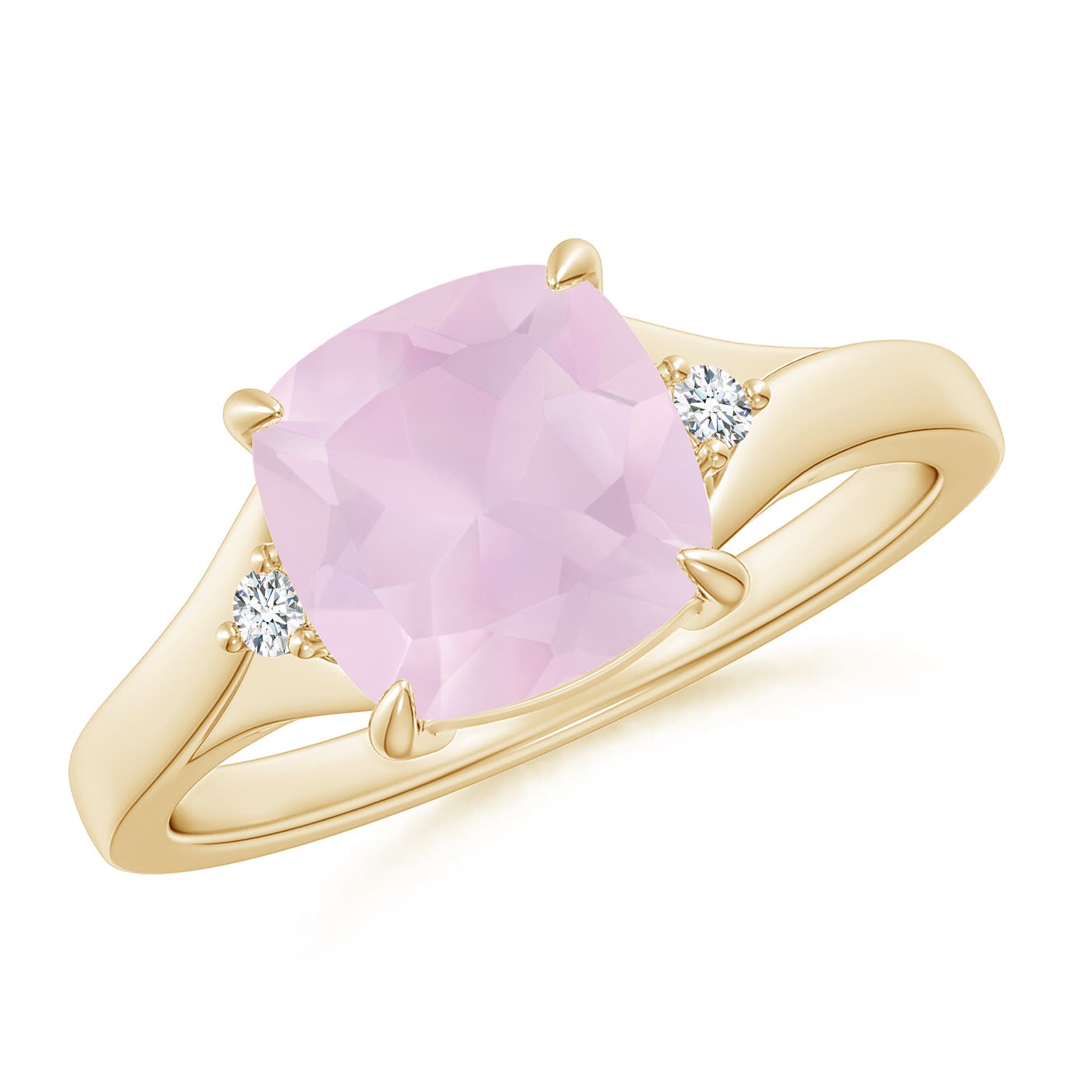 AA - Rose Quartz / 1.94 CT / 14 KT Yellow Gold