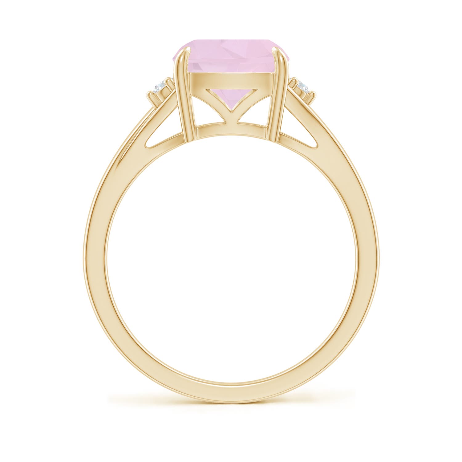 AA - Rose Quartz / 1.94 CT / 14 KT Yellow Gold