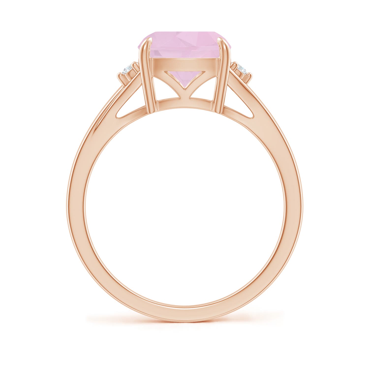 AAA - Rose Quartz / 1.94 CT / 14 KT Rose Gold