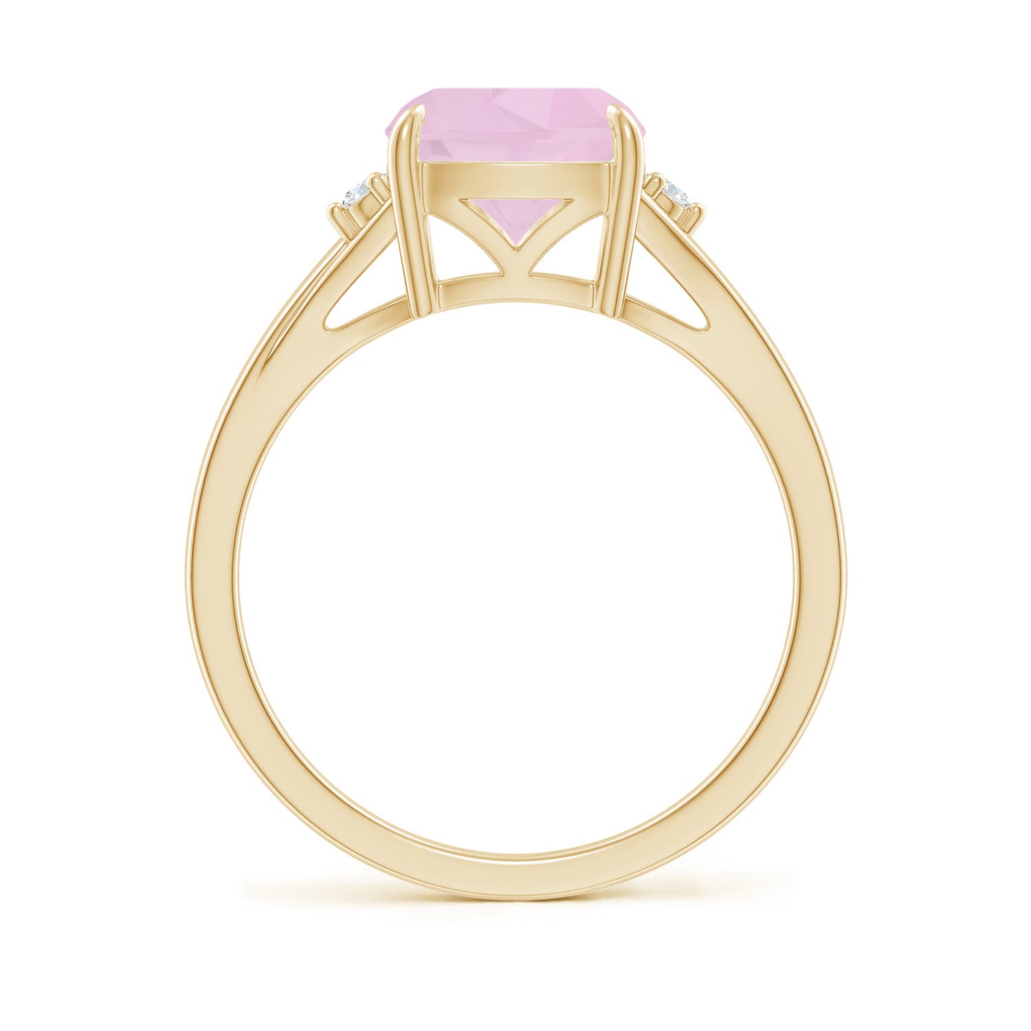 AAA - Rose Quartz / 1.94 CT / 14 KT Yellow Gold