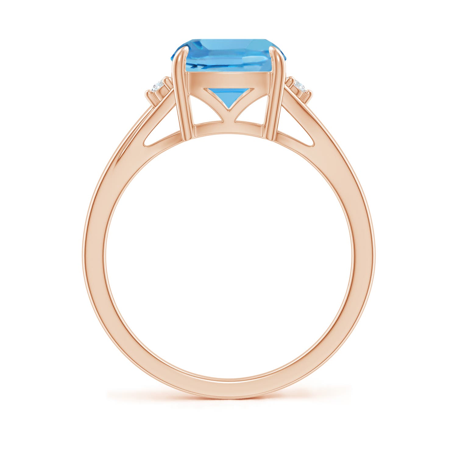 AA - Swiss Blue Topaz / 2.54 CT / 14 KT Rose Gold