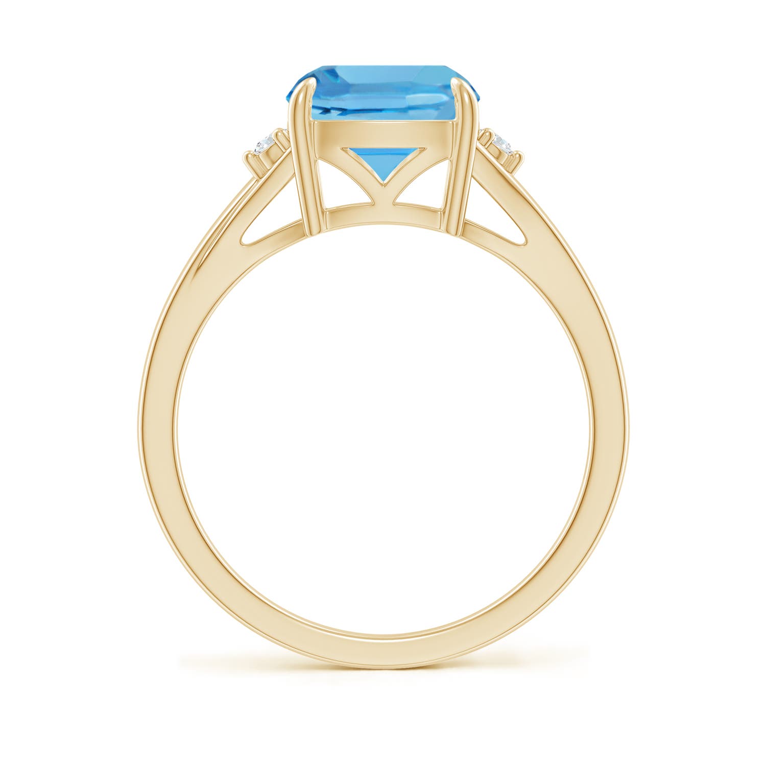 AA - Swiss Blue Topaz / 2.54 CT / 14 KT Yellow Gold