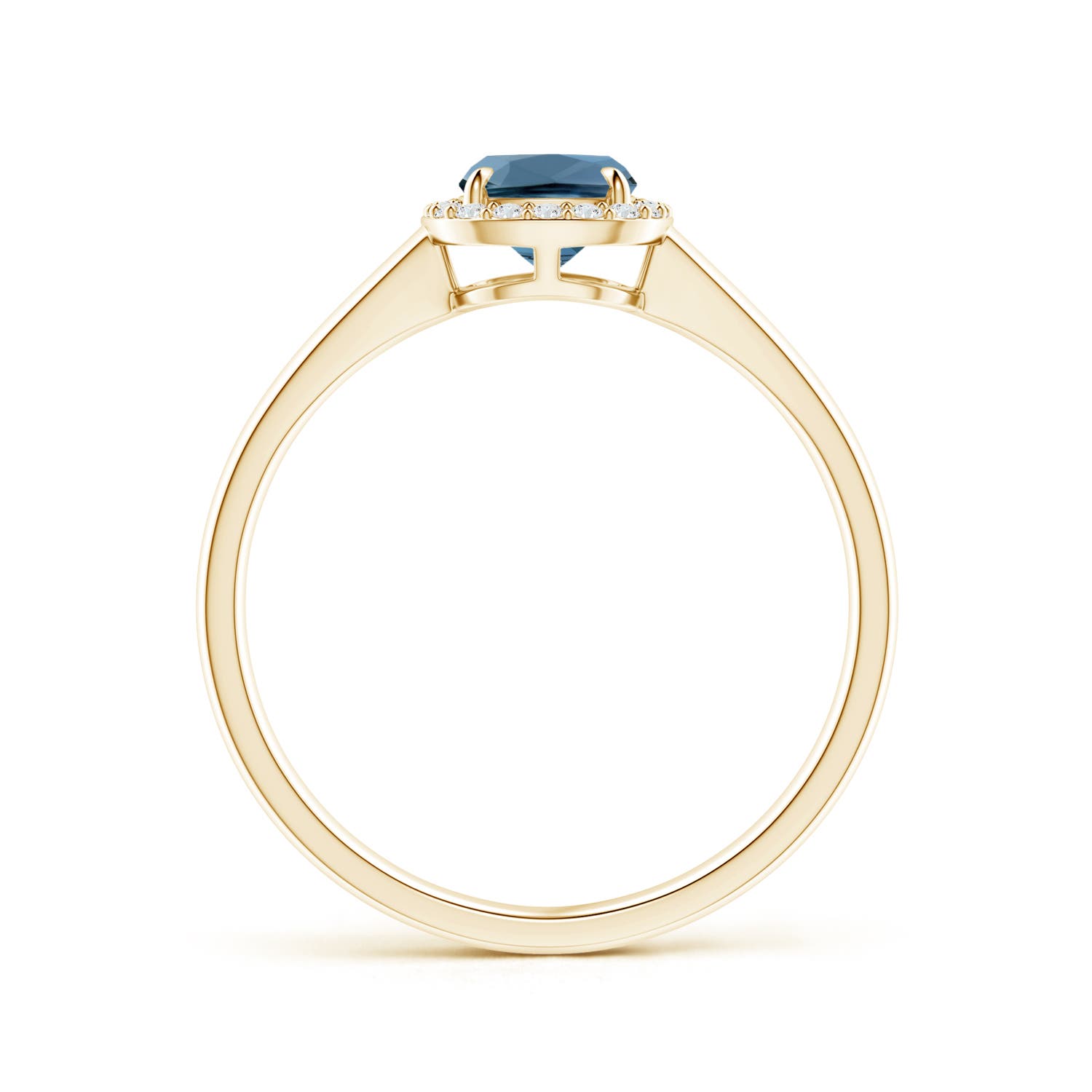 A - London Blue Topaz / 1.11 CT / 14 KT Yellow Gold