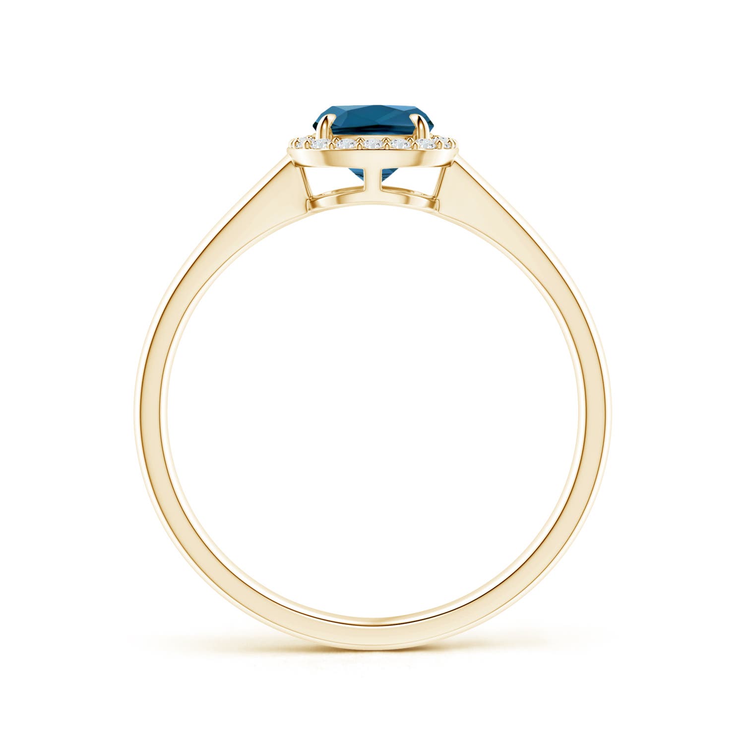 AAA - London Blue Topaz / 1.11 CT / 14 KT Yellow Gold