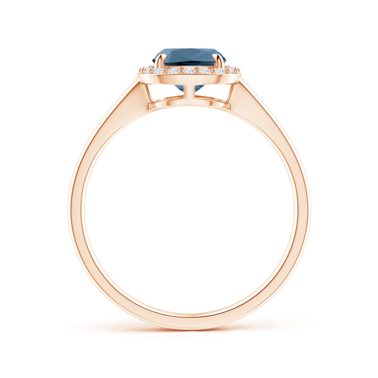 A - London Blue Topaz / 1.73 CT / 14 KT Rose Gold