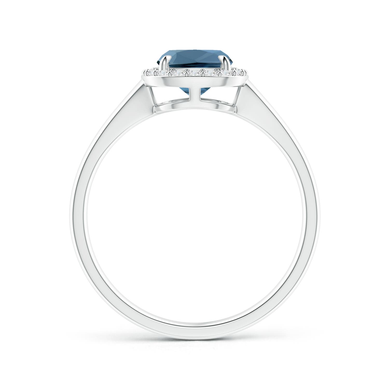 A - London Blue Topaz / 1.73 CT / 14 KT White Gold