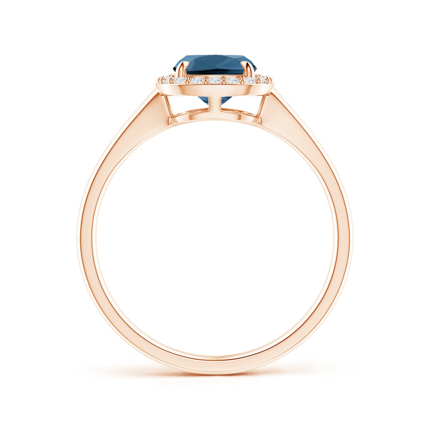 AA - London Blue Topaz / 1.73 CT / 14 KT Rose Gold