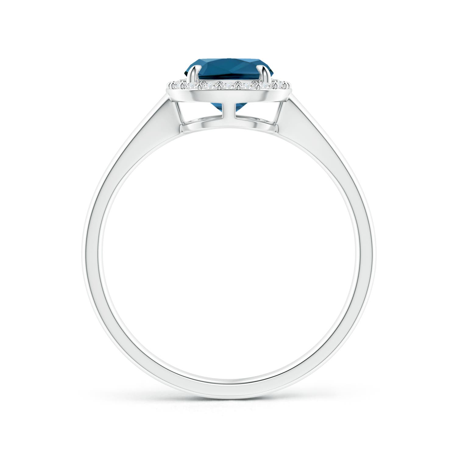 AAA - London Blue Topaz / 1.73 CT / 14 KT White Gold