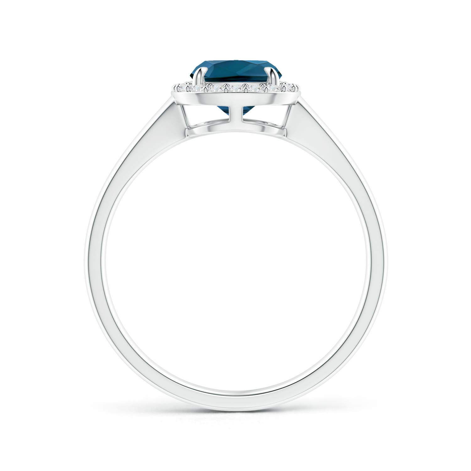 AAAA - London Blue Topaz / 1.73 CT / 14 KT White Gold