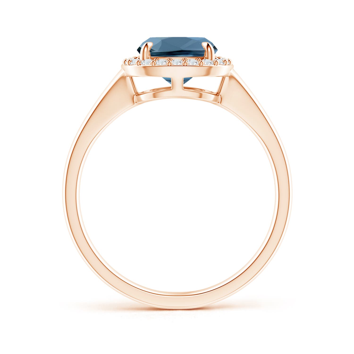 A - London Blue Topaz / 2.39 CT / 14 KT Rose Gold