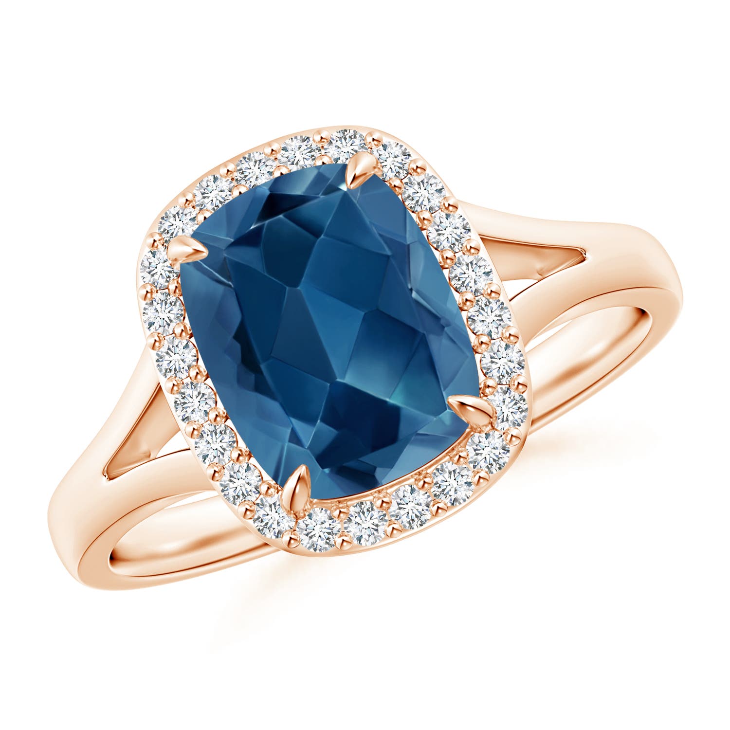 AA - London Blue Topaz / 2.39 CT / 14 KT Rose Gold