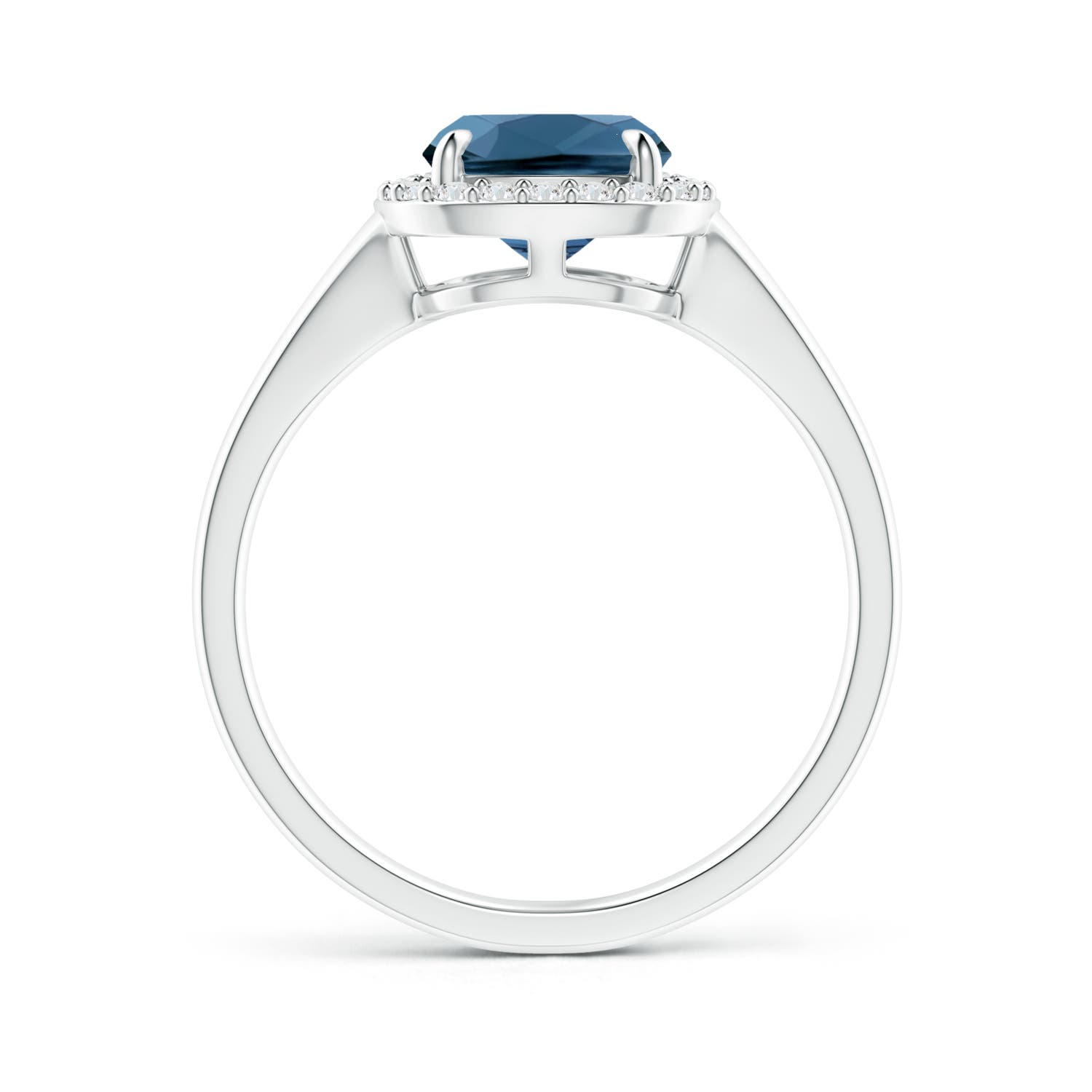 AA - London Blue Topaz / 2.39 CT / 14 KT White Gold