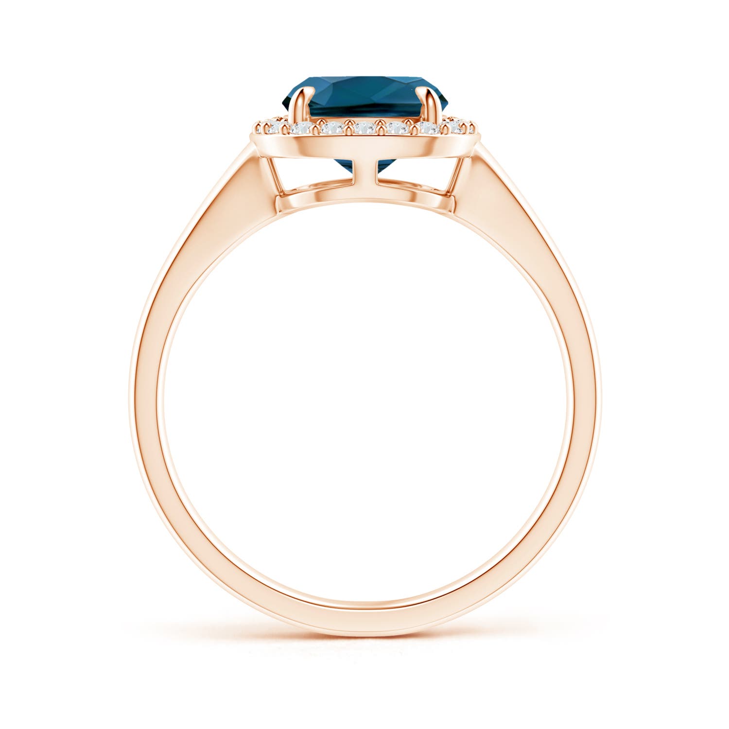 AAAA - London Blue Topaz / 2.39 CT / 14 KT Rose Gold