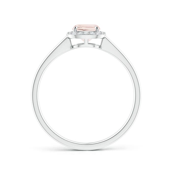 A - Morganite / 0.86 CT / 14 KT White Gold