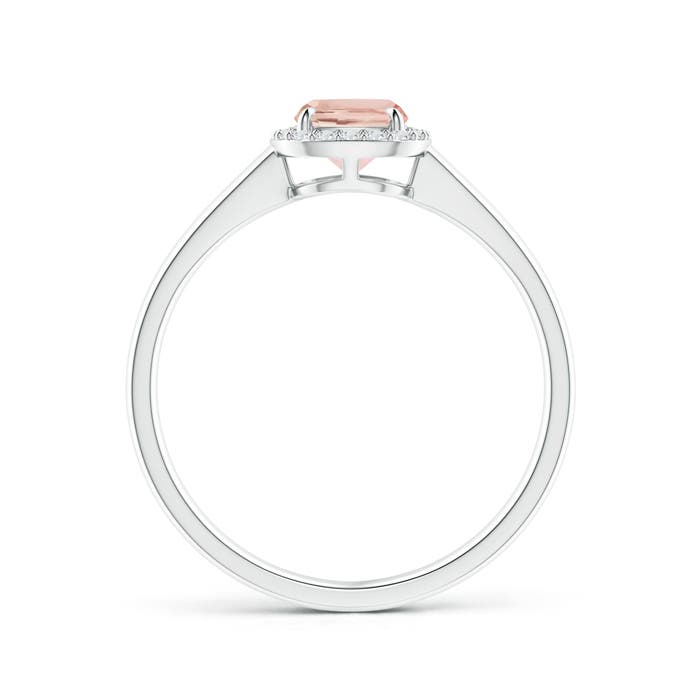 AAA - Morganite / 0.86 CT / 14 KT White Gold