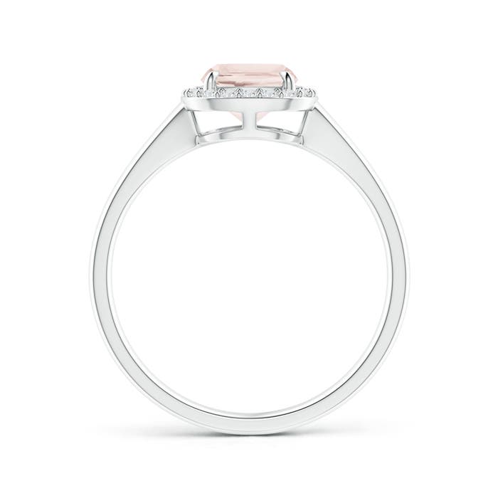 A - Morganite / 1.33 CT / 14 KT White Gold