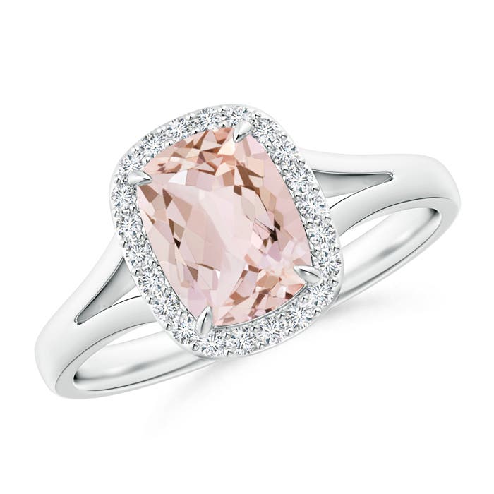 AA - Morganite / 1.33 CT / 14 KT White Gold