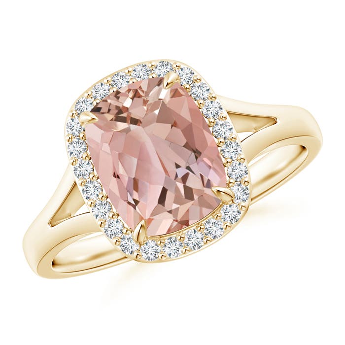 AAAA - Morganite / 1.99 CT / 14 KT Yellow Gold