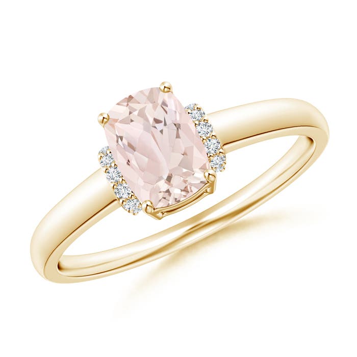 A - Morganite / 0.82 CT / 14 KT Yellow Gold