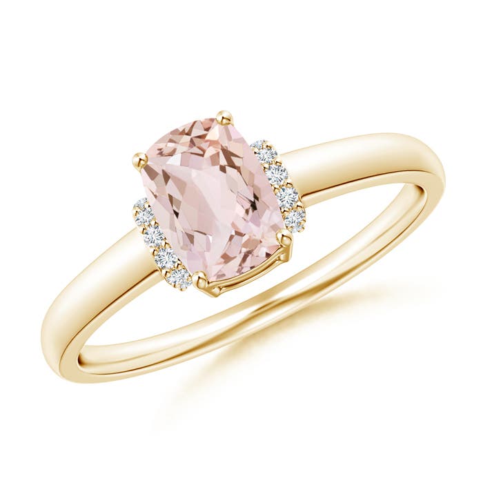 AA - Morganite / 0.82 CT / 14 KT Yellow Gold