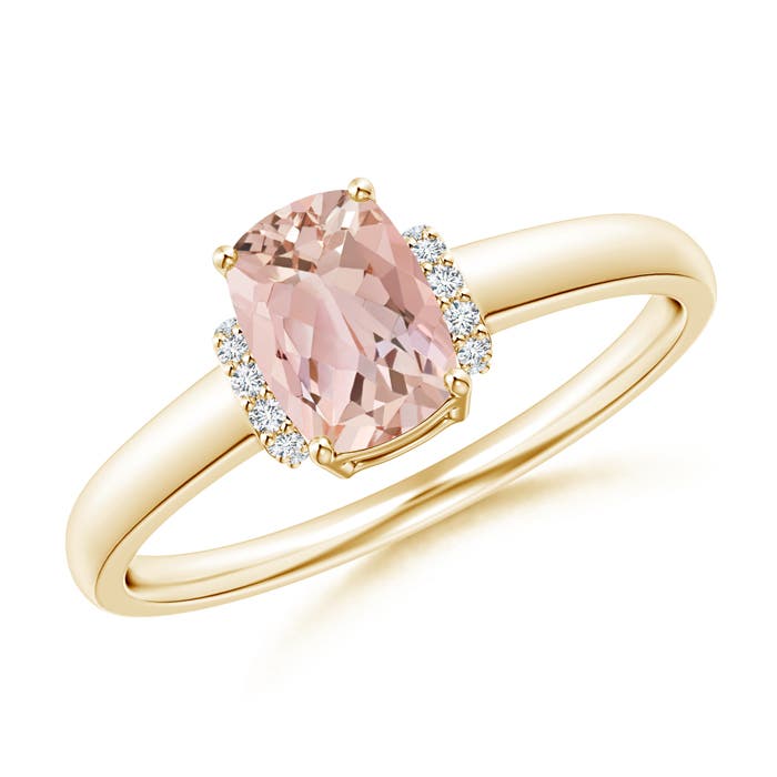 AAAA - Morganite / 0.82 CT / 14 KT Yellow Gold