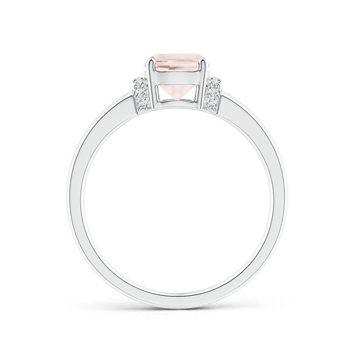 A - Morganite / 1.28 CT / 14 KT White Gold