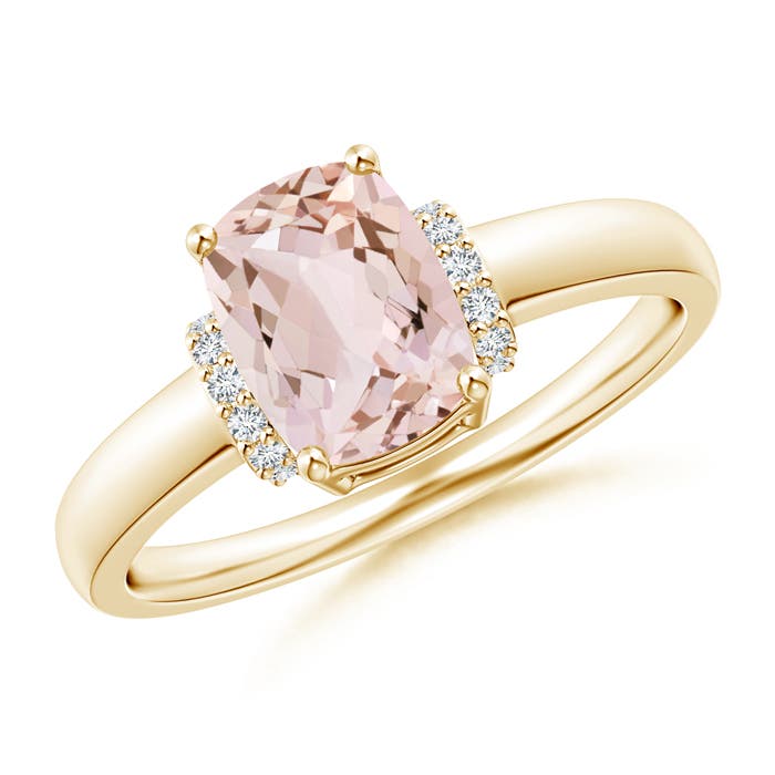 AA - Morganite / 1.28 CT / 14 KT Yellow Gold