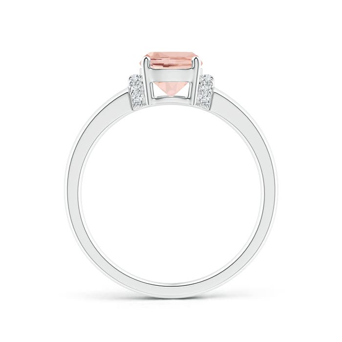 AAAA - Morganite / 1.28 CT / 14 KT White Gold