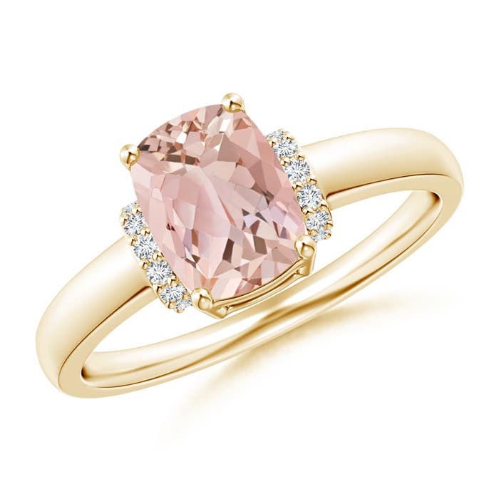 AAAA - Morganite / 1.28 CT / 14 KT Yellow Gold