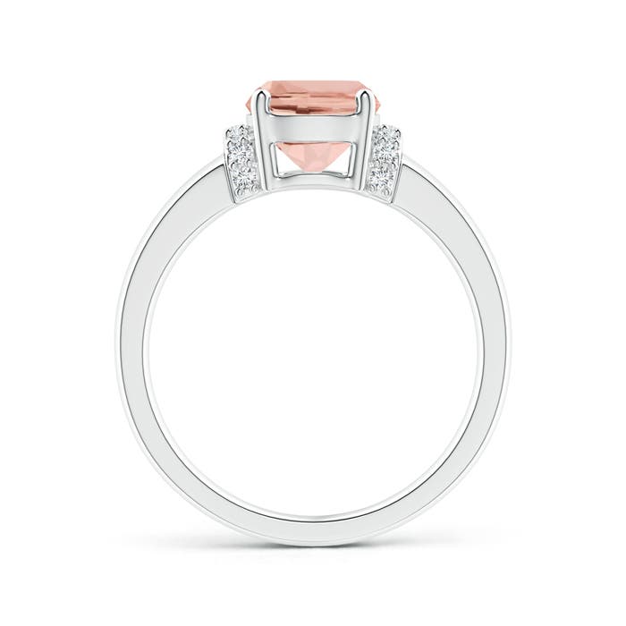 AAAA - Morganite / 1.91 CT / 14 KT White Gold