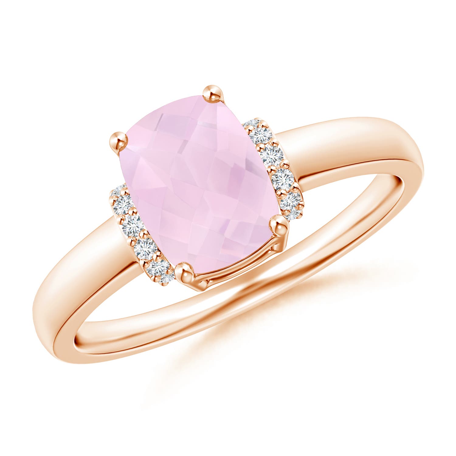 AA - Rose Quartz / 1.28 CT / 14 KT Rose Gold