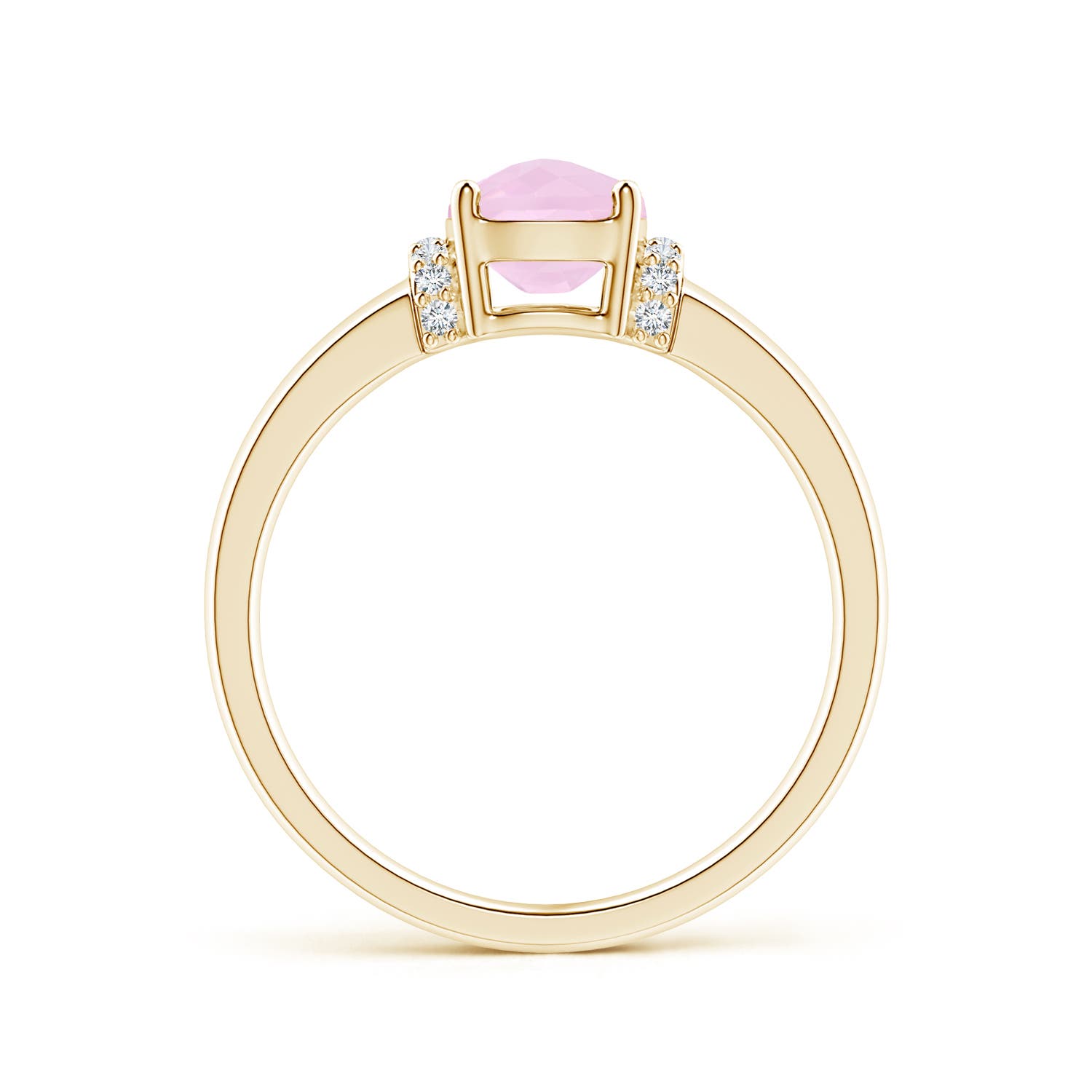 AAA - Rose Quartz / 1.28 CT / 14 KT Yellow Gold