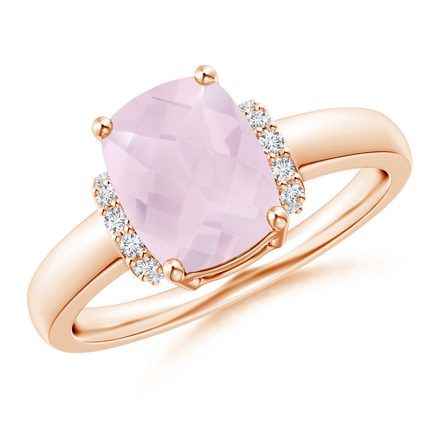 A - Rose Quartz / 1.61 CT / 14 KT Rose Gold