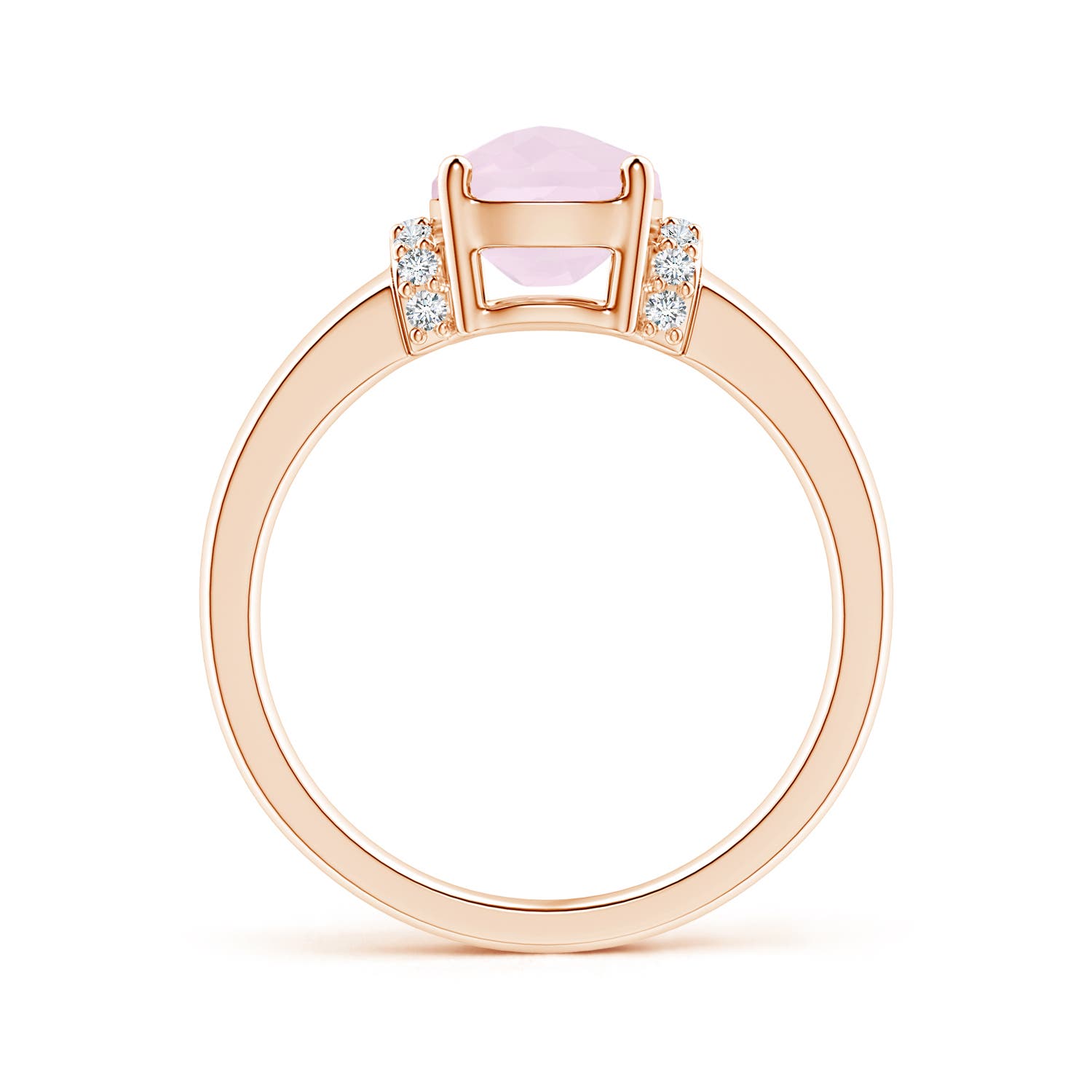 A - Rose Quartz / 1.61 CT / 14 KT Rose Gold