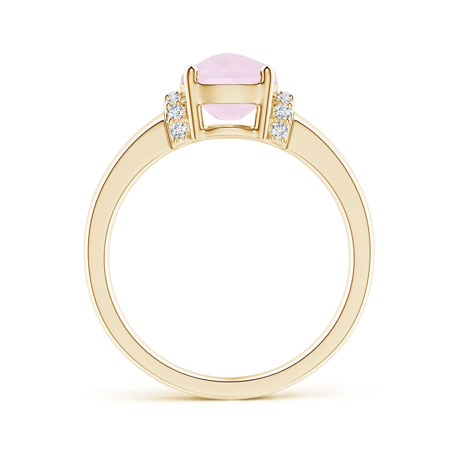 A - Rose Quartz / 1.61 CT / 14 KT Yellow Gold