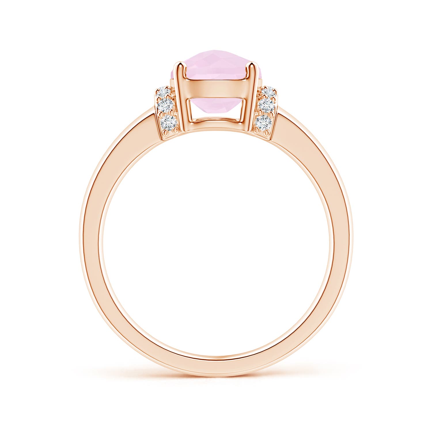 AA - Rose Quartz / 1.61 CT / 14 KT Rose Gold