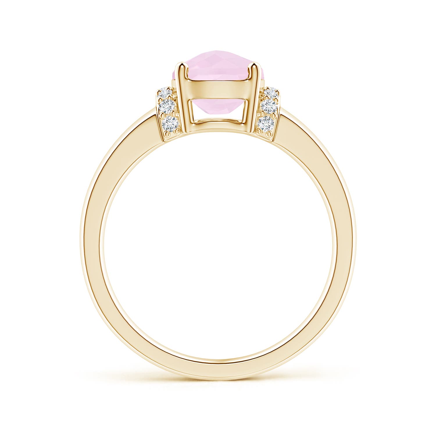 AA - Rose Quartz / 1.61 CT / 14 KT Yellow Gold