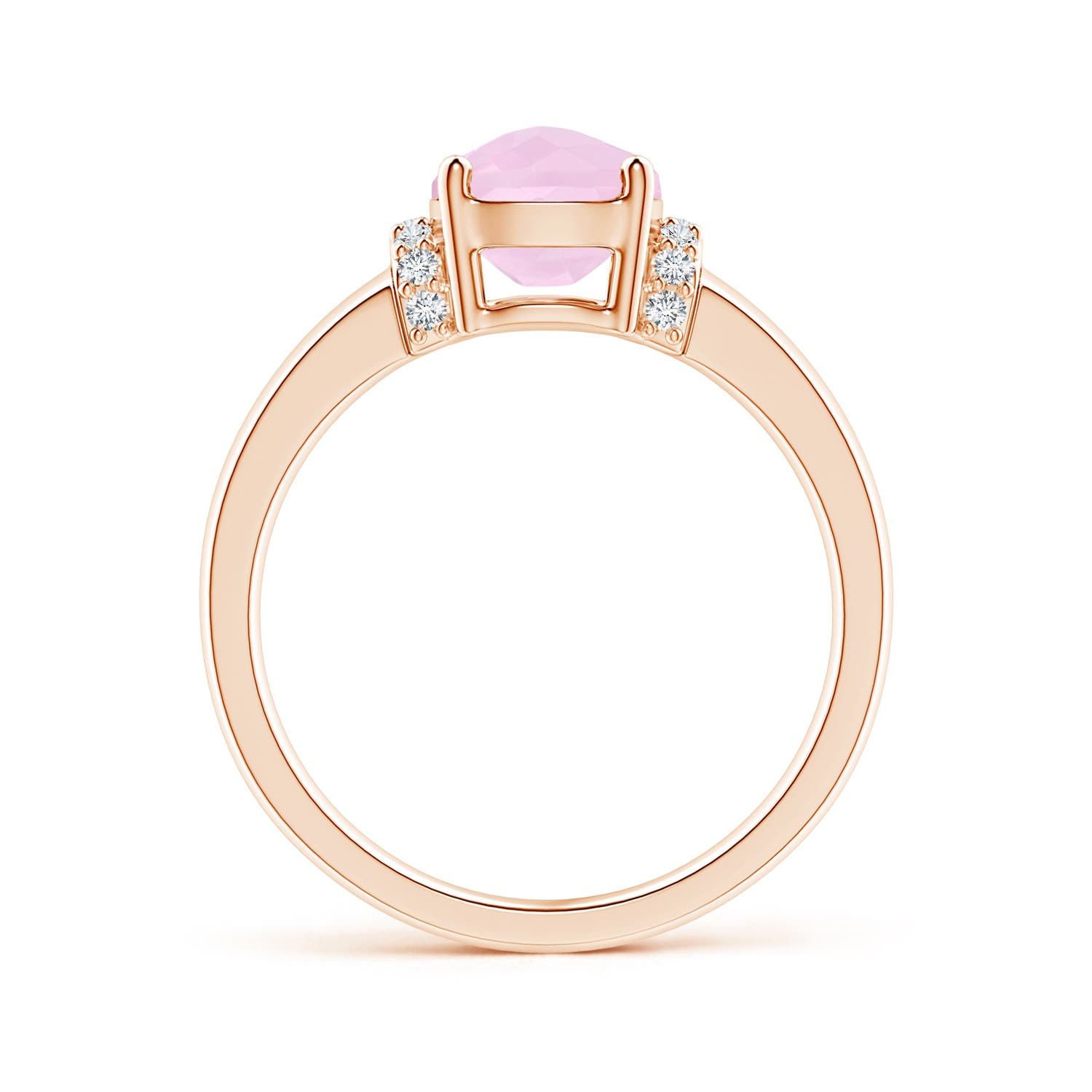 AAA - Rose Quartz / 1.61 CT / 14 KT Rose Gold